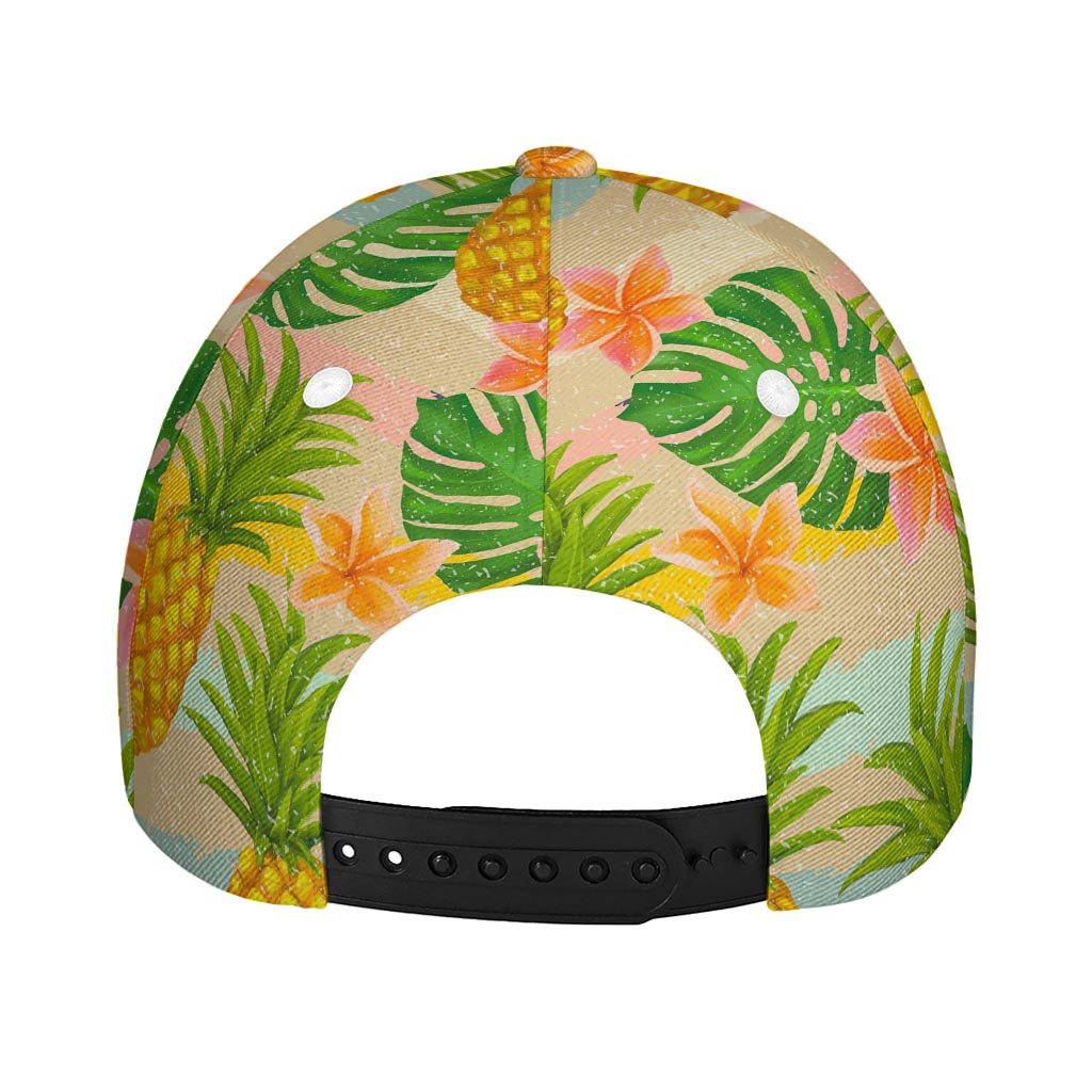 Sand Beach Pineapple Pattern Print Baseball Cap