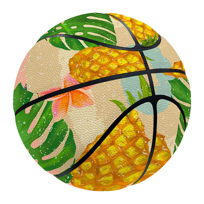 Sand Beach Pineapple Pattern Print Basketball