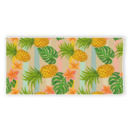 Sand Beach Pineapple Pattern Print Beach Towel