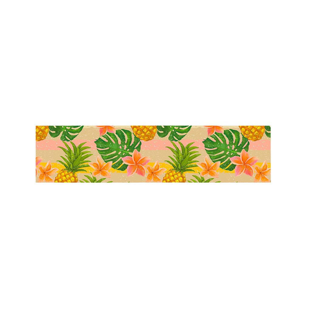 Sand Beach Pineapple Pattern Print Bed Runner