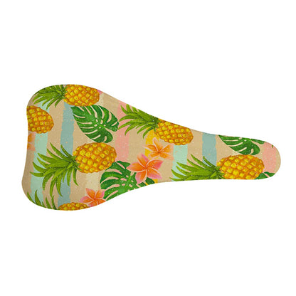 Sand Beach Pineapple Pattern Print Bicycle Seat Cover