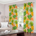 Sand Beach Pineapple Pattern Print Dimout Grommet Curtains