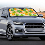 Sand Beach Pineapple Pattern Print Car Windshield Sun Shade