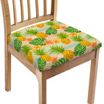 Sand Beach Pineapple Pattern Print Chair Cushion Cover