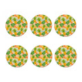 Sand Beach Pineapple Pattern Print Coaster Set