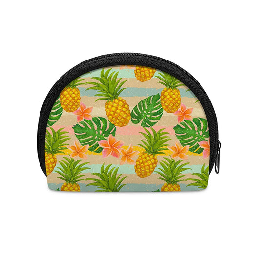Sand Beach Pineapple Pattern Print Coin Purse