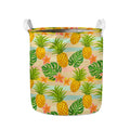 Sand Beach Pineapple Pattern Print Collapsible Laundry Basket