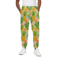 Sand Beach Pineapple Pattern Print Cotton Sweatpants