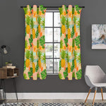 Sand Beach Pineapple Pattern Print Curtain