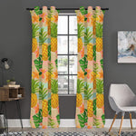 Sand Beach Pineapple Pattern Print Curtain