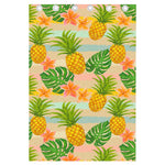 Sand Beach Pineapple Pattern Print Curtain