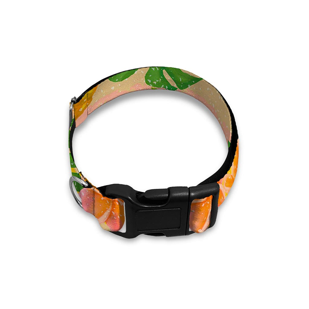 Sand Beach Pineapple Pattern Print Dog Collar