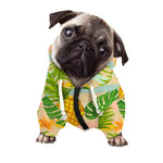 Sand Beach Pineapple Pattern Print Dog Zip Up Hoodie