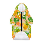 Sand Beach Pineapple Pattern Print Dog Zip Up Hoodie