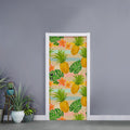 Sand Beach Pineapple Pattern Print Door Sticker