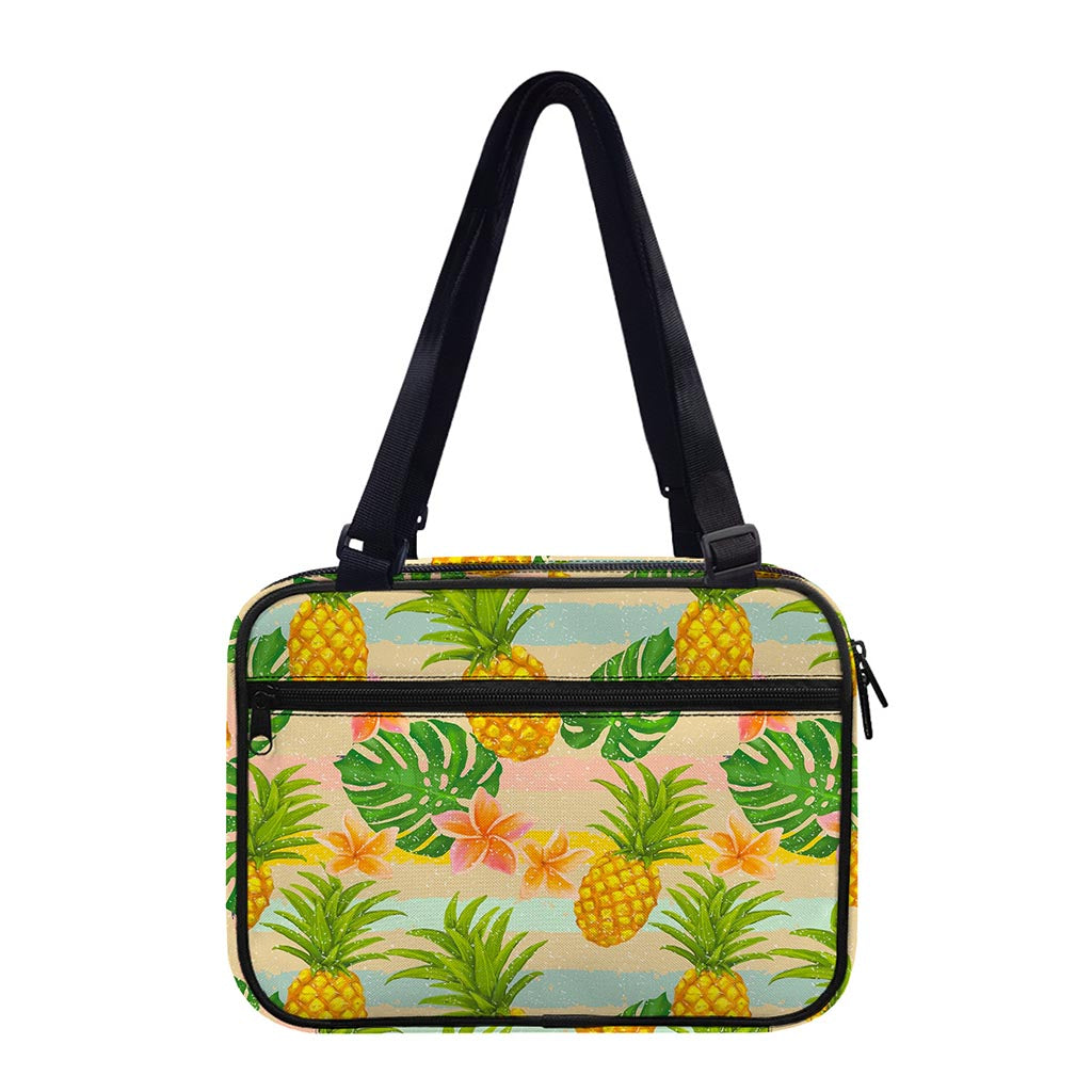 Sand Beach Pineapple Pattern Print Double Strap Bible Bag
