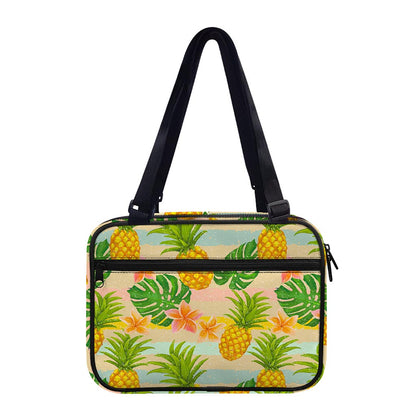 Sand Beach Pineapple Pattern Print Double Strap Bible Bag