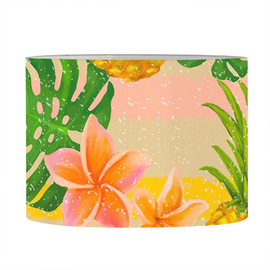 Sand Beach Pineapple Pattern Print Drum Lamp Shade