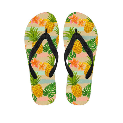 Sand Beach Pineapple Pattern Print Flip Flops