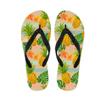Sand Beach Pineapple Pattern Print Flip Flops