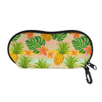 Sand Beach Pineapple Pattern Print Glasses Case