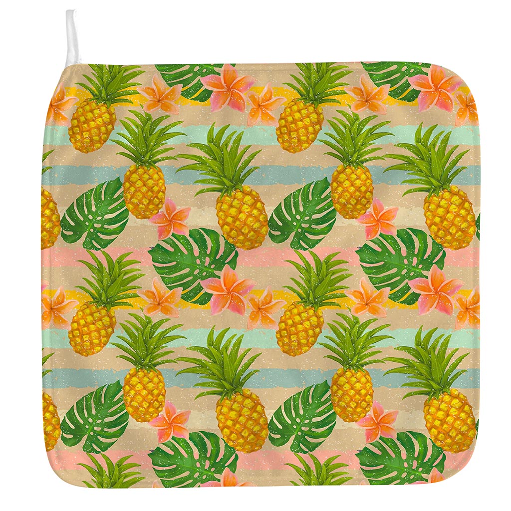 Sand Beach Pineapple Pattern Print Hand Towel
