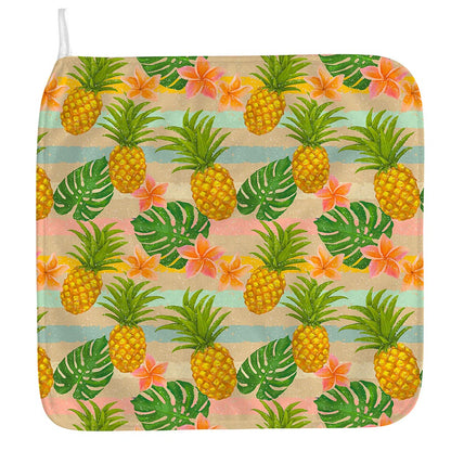 Sand Beach Pineapple Pattern Print Hand Towel