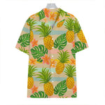 Sand Beach Pineapple Pattern Print Hawaiian Shirt