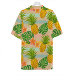 Sand Beach Pineapple Pattern Print Hawaiian Shirt