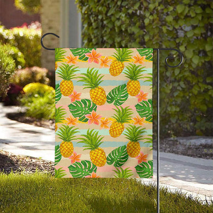 Sand Beach Pineapple Pattern Print House Flag