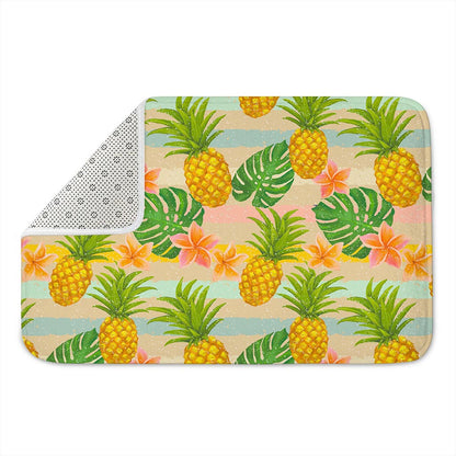 Sand Beach Pineapple Pattern Print Indoor Door Mat