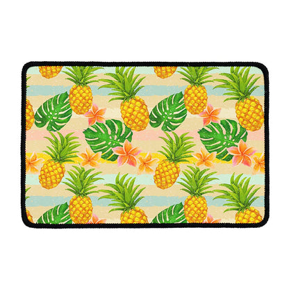 Sand Beach Pineapple Pattern Print Kitchen Mat