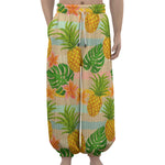 Sand Beach Pineapple Pattern Print Lantern Pants