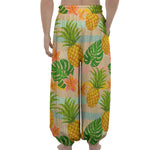Sand Beach Pineapple Pattern Print Lantern Pants