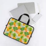 Sand Beach Pineapple Pattern Print Laptop Sleeve With Handle