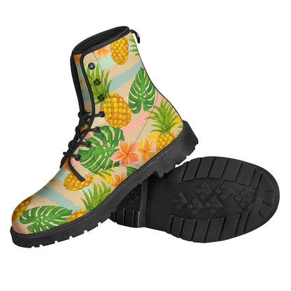 Sand Beach Pineapple Pattern Print Backpack