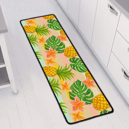 Sand Beach Pineapple Pattern Print Long Kitchen Mat