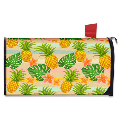 Sand Beach Pineapple Pattern Print Mailbox Cover