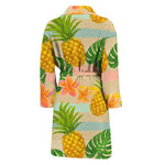 Sand Beach Pineapple Pattern Print Men's Bathrobe