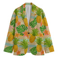 Sand Beach Pineapple Pattern Print Men's Blazer