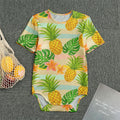 Sand Beach Pineapple Pattern Print Men's Bodysuit