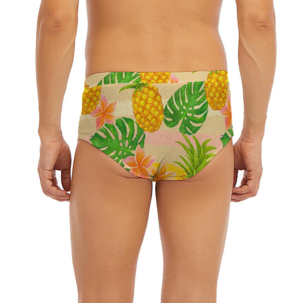 Sand Beach Pineapple Pattern Print Men's Briefs