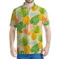 Sand Beach Pineapple Pattern Print Men's Polo Shirt