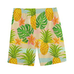 Sand Beach Pineapple Pattern Print Men's Sports Shorts