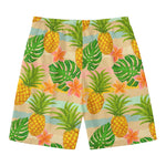 Sand Beach Pineapple Pattern Print Men's Swim Trunks