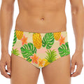 Sand Beach Pineapple Pattern Print Men's Triangle Swim Briefs