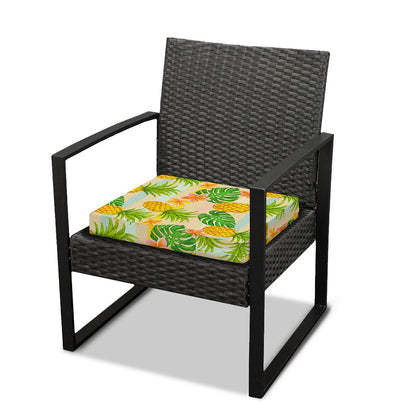 Sand Beach Pineapple Pattern Print Outdoor Seat Cushion Cover
