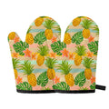 Sand Beach Pineapple Pattern Print Oven Mitts