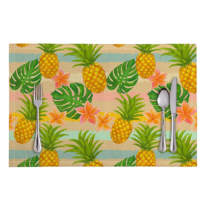 Sand Beach Pineapple Pattern Print Placemat
