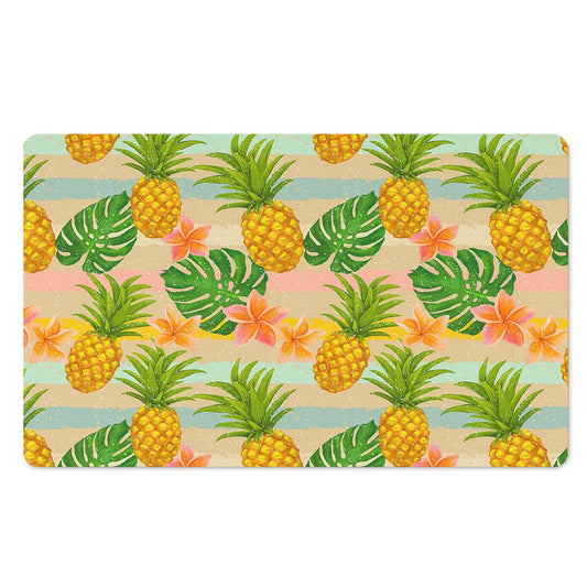Sand Beach Pineapple Pattern Print Polyester Doormat